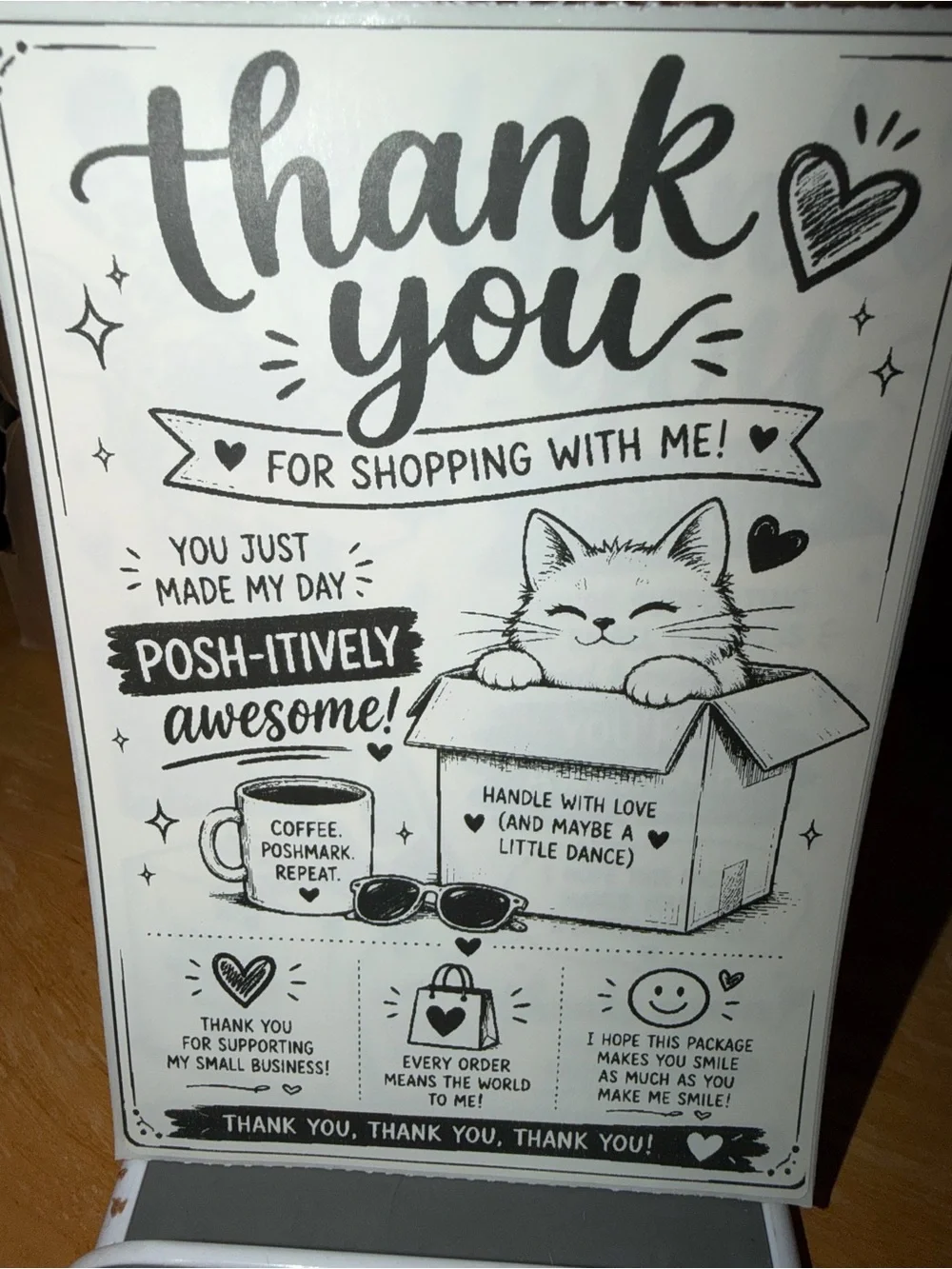 Thank You Cat- 50 count 4x6